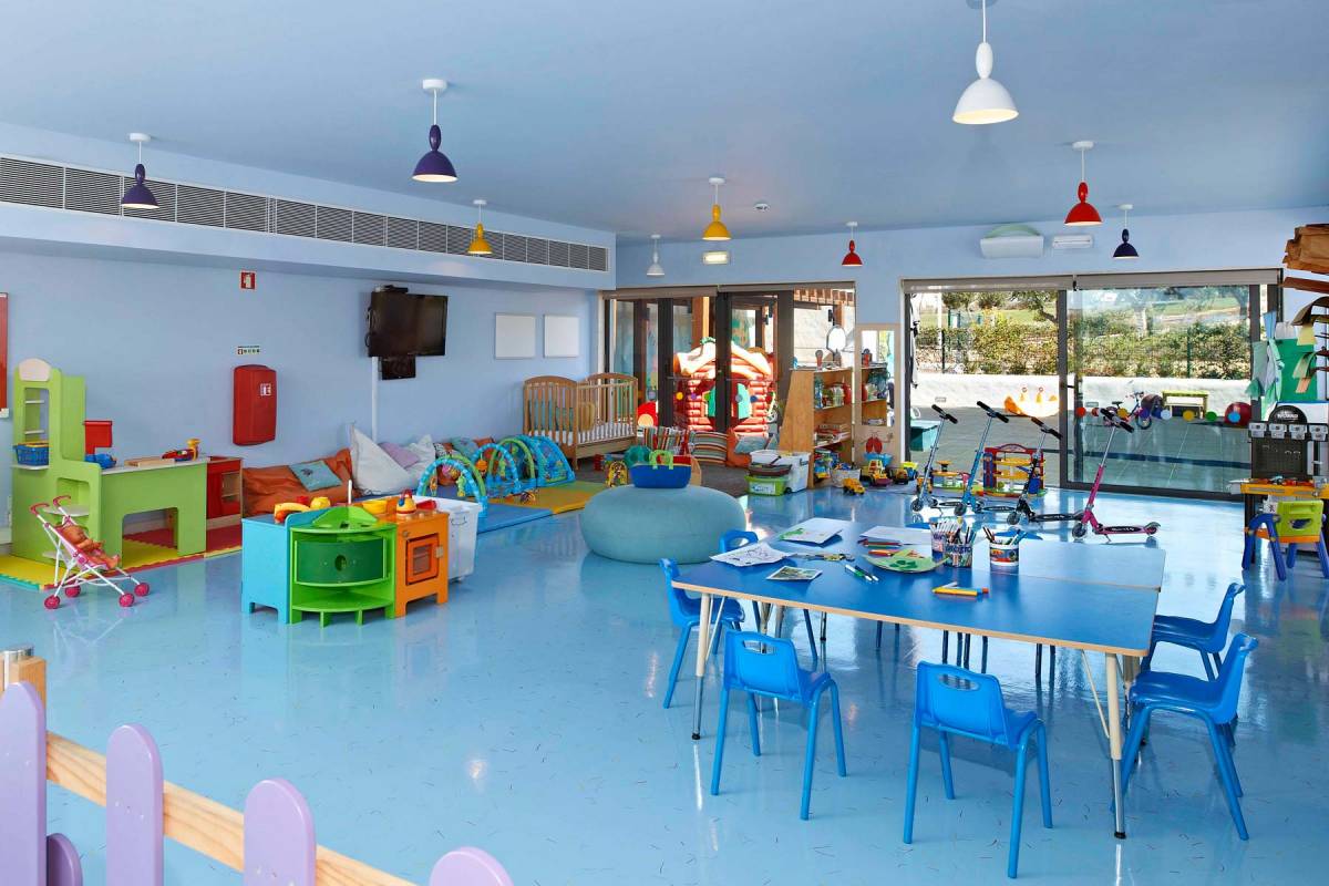 View into the inside area of the Kids Club at Martinhal Sagres